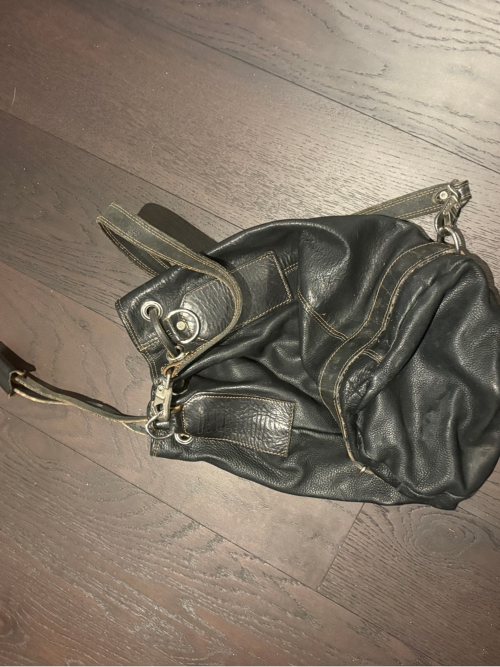 Rudsak Black Leather Satchel - Picture 2 of 3